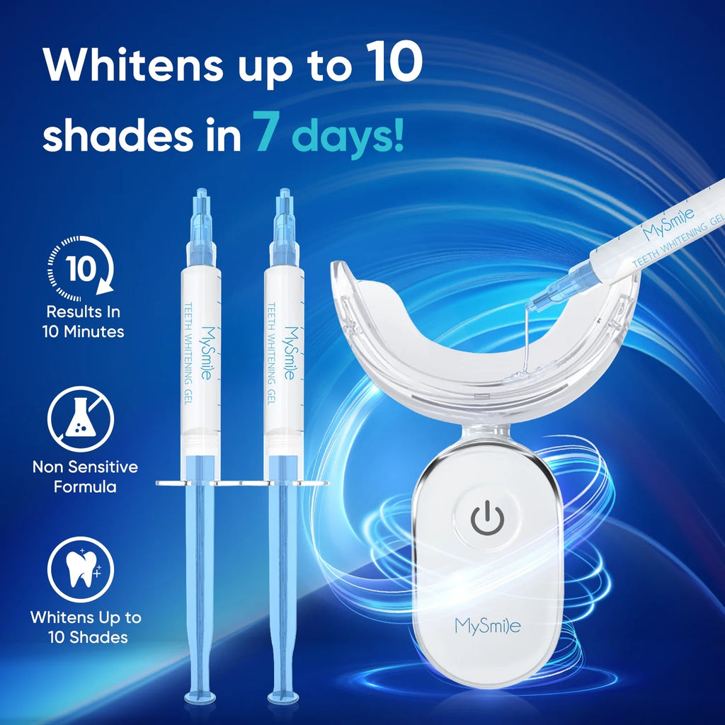 Teeth Whitening Gel Refill Pack, Gentle Enamel Safe Non Sensitive for Teeth Whitening Kit, 10Min Result,Mint, 6Pcs