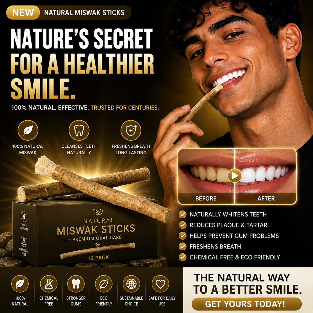 PureAura™ Natural Miswak Sticks