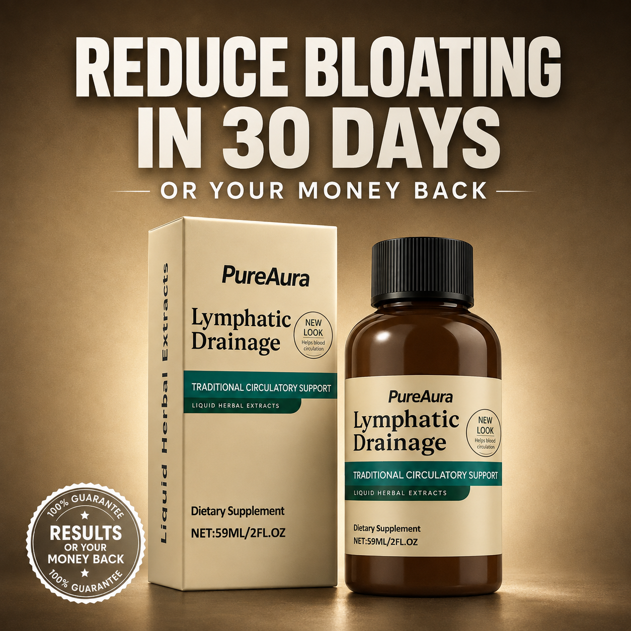 PureAura Lymphatic Drainage Herbal Tonic