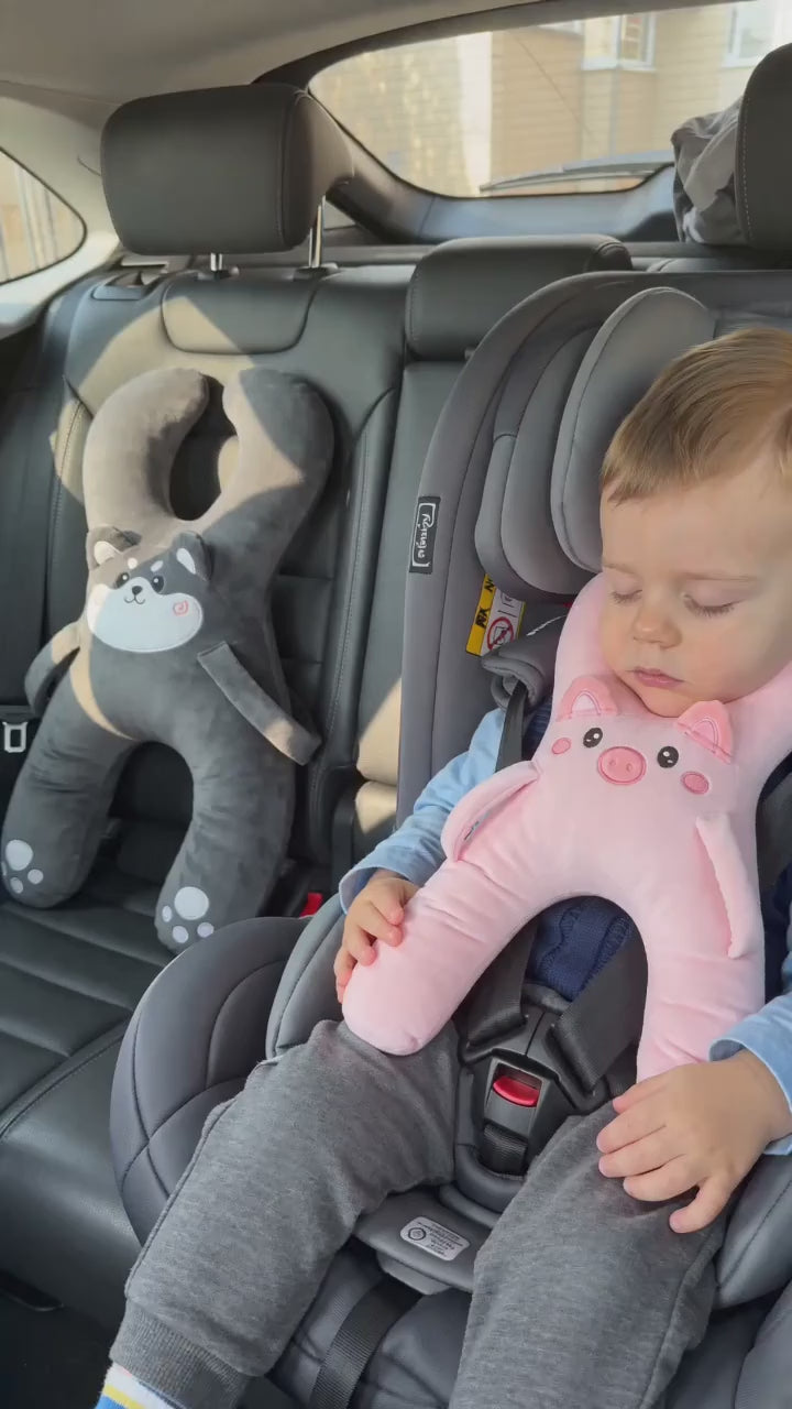PureAura DreamRide™ – Kids Travel Neck Pillow for Car Rides