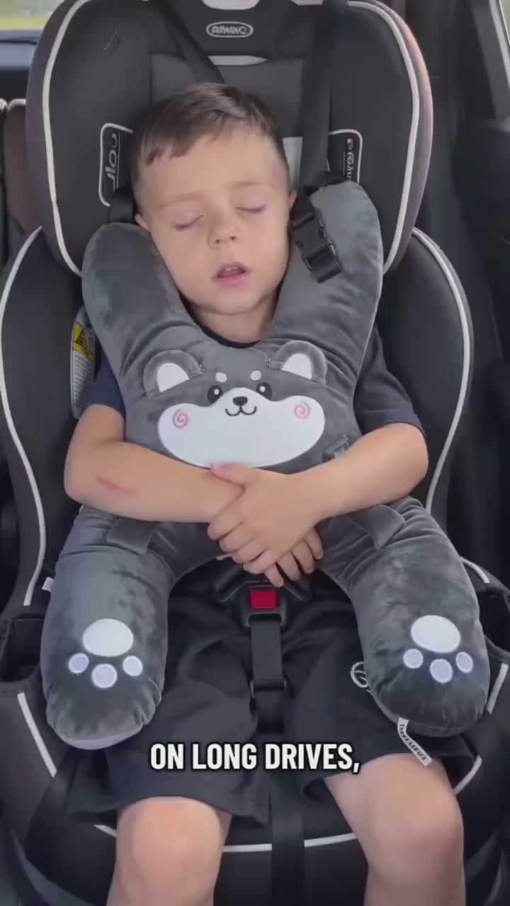 PureAura DreamRide™ – Kids Travel Neck Pillow for Car Rides